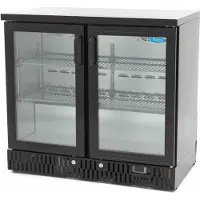 Maxima - Gastro Getränke Kühlschrank - 2 Scharnier -Türen - 4 verstellbare Regale