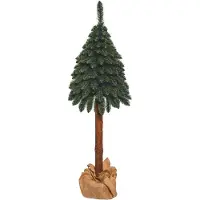 Jumi Künstlicher Tannenbaum, Naturholzstamm, mit Stütze, 180 cm,