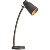LEDS-C4 Funk – Vintage-Tischlampe E27, braun
