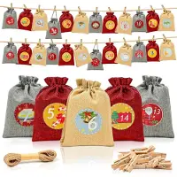 Sonstiges Adventskalender zum Befüllen 24 Stück 18x13CM inkl. Zubehör