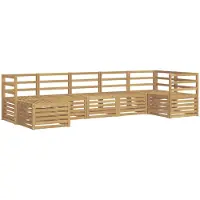 vidaXL Outdoor-Sofagarnitur 7 stk. Weiß