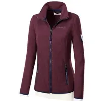 Casual Looks Fleecejacke , Damen, Gr. 38, rot (burgund), 100% Polyester, unifarben, Jacken Fleecejacke