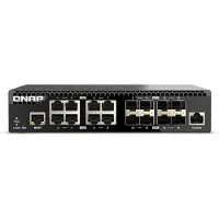 Qnap QSW-M3216R-8S8T, Managed, L2/L3, 10G Ethernet (100/1000/10000), Rack-Einbau, 1U