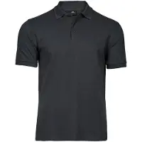 Tee Jays Cotton Classics Herren Polo-Shirt Bio Baumwolle 18.1405 Gr. 4XL dark grey