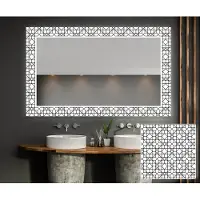 Artforma Dekorativer Spiegel mit LED-Beleuchtung 70x200 cm - mit LED Beleuchtung - LED Farbe Kaltweiß 7000K - Individuell Nach Maß - Beleuchtet Wandspiegel Lichtspiegel Badezimmerspiegel |LUV001