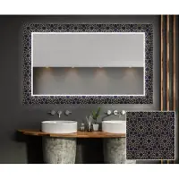 Artforma Dekorativer Spiegel mit LED-Beleuchtung 190x100 cm - mit LED Beleuchtung - LED Farbe Kaltweiß 7000K - Individuell Nach Maß - Beleuchtet Wandspiegel Lichtspiegel Badezimmerspiegel |LUV001