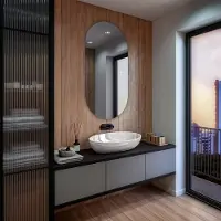 Artforma Badspiegel 70x180 cm - Vertikal mit LED Beleuchtung - LED Farbe Neutrallweiß 4500K - TST106 - Individuell Nach Maß - Beleuchtet Wandspiegel Lichtspiegel Badezimmerspiegel