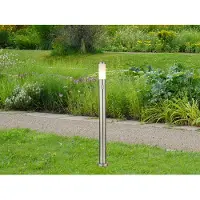 Meine Wunschleuchte LED Pollerleuchte mit Bewegungsmelder Edelstahl Wegbeleuchtung Garten, H 110cm