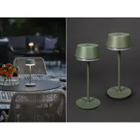 Meine Wunschleuchte Set Akku Tischlampen für Outdoor kabellos Terrassenlampen ohne Kabel Höhe 30cm