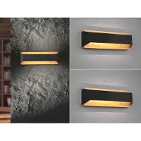 Meine Wunschleuchte LED Holz Wandlampen Set Vintage Up and Down mit Stufen Dimmer - Eingangsbereich