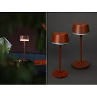 Meine Wunschleuchte Set Akku Tischlampen für Outdoor kabellos Terrassenlampen ohne Kabel Höhe 30cm
