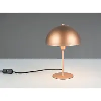 Meine Wunschleuchte Moderne Nachttischlampe im Bauhaus Stil Pilzlampe Coffee mit E14 LED, Höhe 30cm