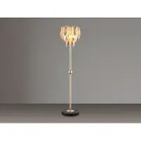 Meine Wunschleuchte Ausgefallene moderne LED Stehlampe mit Kristall, Wohnzimmerlampe stehend 165cm