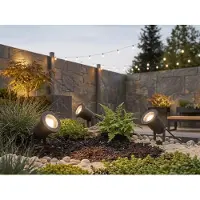 Meine Wunschleuchte 3er SET LED Gartenstrahler mit Erdspieß, Kabel & Stecker, Gesamtlänge 11,5 Meter