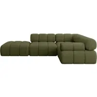ALTDECOR Modulares Sofa Ecksofa in L-Form - Felto-L1 - 285x190x70 cm Grün Corner modular Sofa Eckcouch Couch Wohnlandschaft Cauchsofa Polstersofa