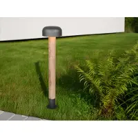 Meine Wunschleuchte LED Wegeleuchte Holzoptik Anthrazit zur Gartenbeleuchtung & Terrassenbeleuchtung