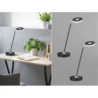 Meine Wunschleuchte 2er SET verstellbare & dimmbare LED Schreibtischlampen Bürolampen Design Schwarz