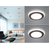 Meine Wunschleuchte LED Decken Einbauleuchte Set Schwarz Einbaustrahler Ø8,2cm Flurbeleuchtung Küche