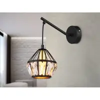 Meine Wunschleuchte Ausgefallene LED Wandleuchte, moderne Glaskristallen Wandlampen fürs Wohnzimmer