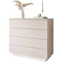 Lookway KOMMODE LINA KASCHMIR 95 cm mit LED-Beleuchtung Push-Open-System