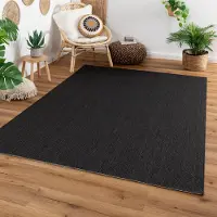 Steffensmeier In- und Outdoorteppich Melbu | Garten, Balkon, Küche | Anthrazit, Größe: 140x200 cm