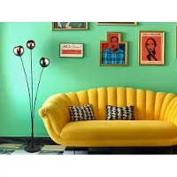 Meine Wunschleuchte Außergewöhnliche LED Stehlampe 3-flammig Wohnzimmer Ecke hinter Sofa Couch bunt