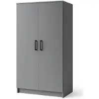 Stylmeble24 Kleiderschrank 2-türig – 90 cm Grafit