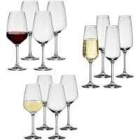 Villeroy & Boch Gläser-Set "Wein- und Sektgläser Voice Basic 12er Set transparent" Spülmaschinenfest