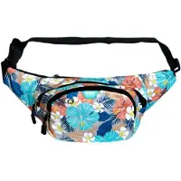 SUSINO Umhängetasche aus Polyester Gürteltasche mit 3 Fächern sicherer Reißverschluss Motiv 9