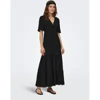 ONLY Maxikleid "ONLMYA CHIARA S/S LONG V DRESS WVN" Viskose