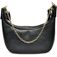 Mangotti Damen Lederhandtasche schwarz