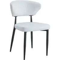 STILVORA Esszimmerstuhl 2er Set mit gebogener Rückenlehne, Essstuhl im ergonomischen Design, Küchenstuhl im minimalistischen Stil