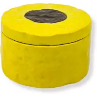 Housevitamin Storage jar - English Liquorice - Yellow - 9x9x6cm