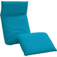 vidaXL Sonnenliege Klappbar Hellblau 175x54x8,5 cm Oxford-Gewebe