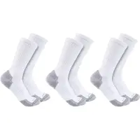 Carhartt Midweight Cotton Blend Crew Sock 3 Pair white (100) M