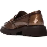 Carmela für Damen. 16255104-TAUPE Mokassins 162551 braun (39), 3 bis 5 cm, Keine, Lässig, Lackleder