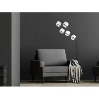 Meine Wunschleuchte LED Bogenleuchte mit Lampenschirme Stoff Stehlampe Wohnzimmer Ecke mehrflammig