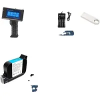 OEM Handheld Tintenstrahldrucker, schnelltrocknende Tinte, Dual-Voltage-Betrieb, Drucker mit 1 Schwarz