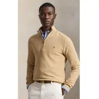 Ralph Lauren für Herren. 710932304500 Beigefarbener Strickpullover aus Piqué und Baumwolle (XS), Lässig