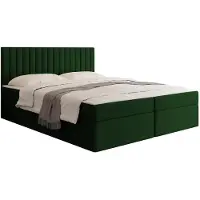 Mirjan 24 Boxspringbett mit zwei Bettkästen Tirulo, Schlafzimmer, Dopellbett mit Topper (Farbe: Polo 889, Größe: 140x200 cm)
