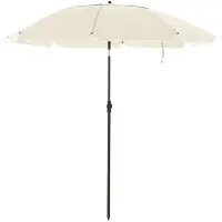 Markenlos Sonnenschirm - Langlebig und kippbar - Beige - 200 cm