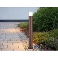 Meine Wunschleuchte LED Wegeleuchte Aluminium Rostoptik Höhe 80cm, Einfahrt & Garten Wegbeleuchtung