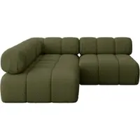 ALTDECOR Modulares Sofa Ecksofa in L-Form - Samaro-L1 - 190x190x70 cm Grün universal, links/rechts Corner modular Sofa Eckcouch Couch Wohnlandschaft Cauchsofa Polstersofa