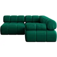ALTDECOR Modulares Sofa Ecksofa in L-Form - Mende-L1 - 190x190x70 cm Dunkelgrün Corner modular Sofa Eckcouch Couch Wohnlandschaft Cauchsofa Polstersofa