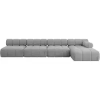 ALTDECOR Modulares Sofa Ecksofa in L-Form - Razon-L3 - 380x160x70 cm Hellgrau Corner modular Sofa Eckcouch Couch Wohnlandschaft Cauchsofa Polstersofa