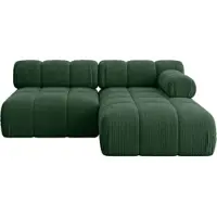 ALTDECOR Modulares Sofa Ecksofa in L-Form - Razon-L1 - 190x160x70 cm Grün Corner modular Sofa Eckcouch Couch Wohnlandschaft Cauchsofa Polstersofa