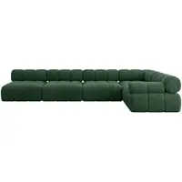 ALTDECOR Modulares Sofa Ecksofa in L-Form - Mende-L3 - 380x190x70 cm Grün Corner modular Sofa Eckcouch Couch Wohnlandschaft Cauchsofa Polstersofa
