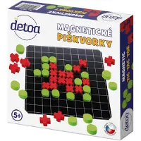 Detoa Magnetisches Tic-Tac-Toe Holz Gesellschaftsspiel in der Box 20x20x4cm