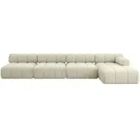 ALTDECOR Modulares Sofa Ecksofa in L-Form - Razon-L3 - 380x160x70 cm Beige Corner modular Sofa Eckcouch Couch Wohnlandschaft Cauchsofa Polstersofa