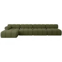 ALTDECOR Modulares Sofa Ecksofa in L-Form - Razon-L3 - 380x160x70 cm Grün Corner modular Sofa Eckcouch Couch Wohnlandschaft Cauchsofa Polstersofa